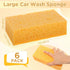 6 Pcs Large Sponge Bulk, 7.9 x 3.9 x 2.4 Inch Grouting Sponge Set, Thick Cleaning and Washing Sponge