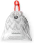 Brabantia PerfectFit Trash Bags, Size B/1.3 Gal, Thick Plastic Liners with Drawstring Handles, 40 Bags