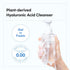 Hyaluronic Acid Cleanser with Bamboo Extract, Gentle Formula for Sensitive Skin, Korean Gel Facial Wash, 6.76 fl. oz