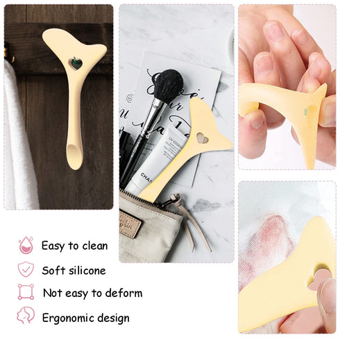 4Pcs Reusable Silicone Eyeliner Stencils, Multifunctional Eye Makeup Tool for Eyelash, Eyeshadow, and Lipstick