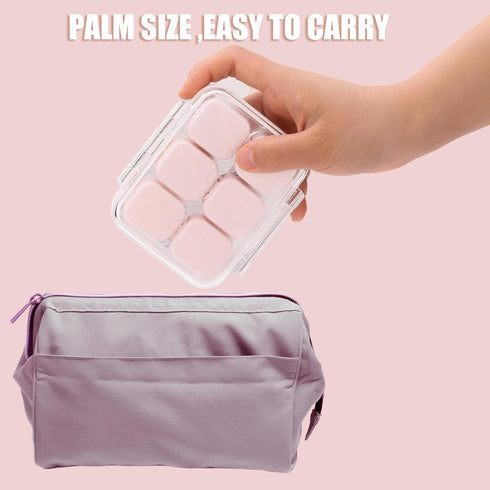 RICHCEE 10 Compartments Daily Pill Organizer for Pocket Purse,Combined Cute Travel Pill Box,Daily Portable Pill