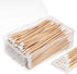 Norme 6 Inch 500 Pcs Long Cotton Swabs with Wooden Handles for Cleaning and Makeup
