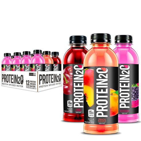 Protein2o Whey Protein Isolate Infused Water - 15g Ready To Drink, Gluten Free, Flavor Fusion Variety Pack