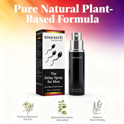 sosexerli 5ml Delay Spray for Men Practice-Tested to Help You Last Longer. Enhanced Sensation + Prolonged Pleasure.