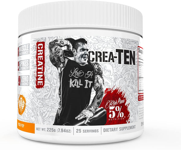 5% Nutrition CreaTEN Creatine Complex + Accelerators, Flavored Powder for Muscle Gain, Max Power, Strength, Endurance