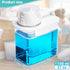 Laundry Detergent Dispenser 2 Pack, 37 oz with 4 Removable Labels, BPA Free & PET Plastic Clear