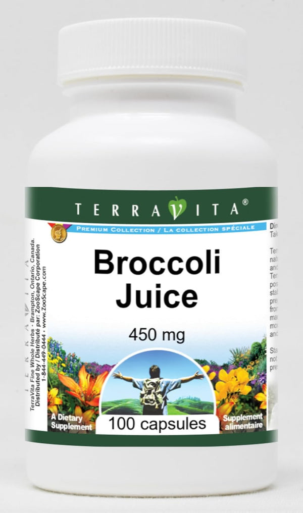 Terravita Broccoli Juice - 450 mg (100 Capsules, ZIN: 519348)