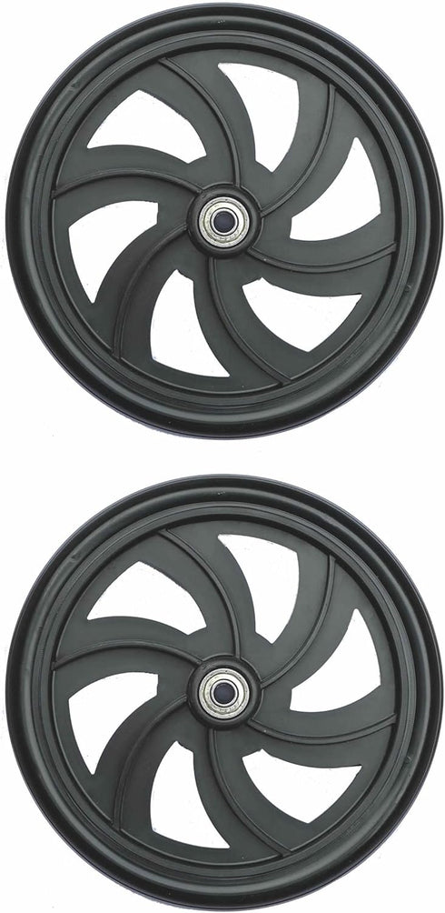 Wheel Replacement Parts for Wheelchairs, 1 Pair of 7.5 Inch Wheels for Walkers