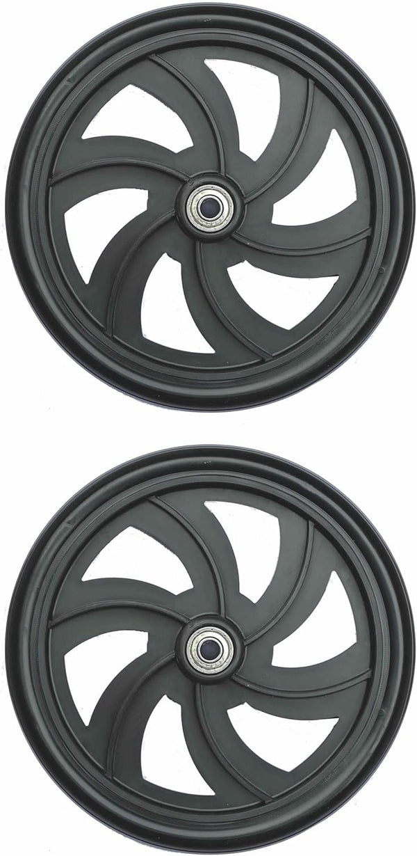 Wheel Replacement Parts for Wheelchairs, 1 Pair of 7.5 Inch Wheels for Walkers