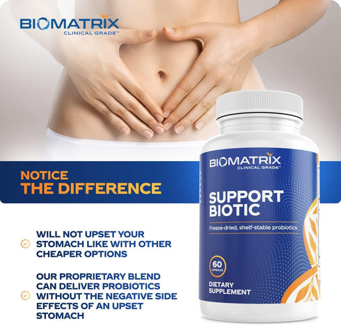 Saccharomyces boulardii Probiotic Supplement with L. paracasei, L. rhamnosus, Bifidobacterium, Acidophilus – 30-60 Day