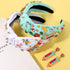 Teacher Headbands for Women, Pencil Printed Wide Knotted Headbands, Back To School Gifts (Pattern E)