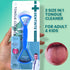 Tongue Scraper for Adults, Plastic Cleaner 2 Size in 1, Bad Breath Treatment for Kids, Easy to Use Hygiene Tool