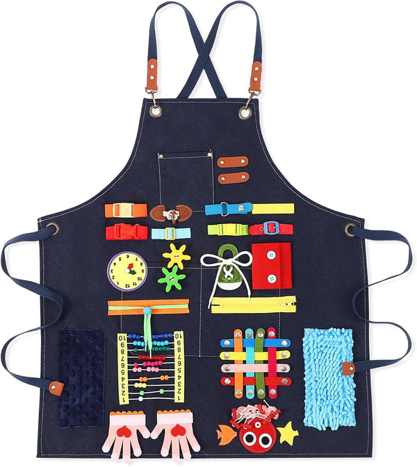Shyyween Fidget Apron for Elderly Fidget Blanket for Dementia Alzheimer's Therapy Activity Apron