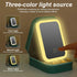 Travel Portable LED Makeup Bag, Adjustable Light-Up Mirror Cosmetic Case for Women (Green)