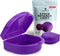 FRESH KNIGHT Retainer Case (2 Pack) with Vent Holes, Perfect for Denture, Mouth Guard, Aligner (Purple)