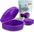 FRESH KNIGHT Retainer Case (2 Pack) with Vent Holes, Perfect for Denture, Mouth Guard, Aligner (Purple)
