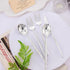 Rubtlamp 90Pcs Silver Plastic Silverware, Heavy Duty Plastic Cutlery Set Includes 30 Plastic Silver Knives, 60 Plastic