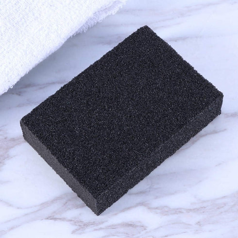 Sponge 5Pcs Carborundum Non-Scratch Emery Brush - Kitchen Scrubber for Home, Restaurant, Hotel (Black)