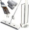 YIMCABDG Hands Free Microfiber Mop with 4 Washable Pads, 61" Stainless Steel Handle,