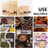 50 pcs Kraft Bags with Window Stand Up Ziplock Seal Paper Bag, Resealable Large Food Storage Pouch 1oz 3.5×5.5in