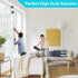 12pcs Microfiber Dusters with Extension Pole (Stainless Steel) 30 to 100'', Washable, Bendable Long Feather Duster for
