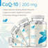 ClearFormulas Pure CoQ10 200mg, 200 Capsules (2 Pack), Quick Absorption, Non-GMO