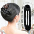 RC ROCHE ORNAMENT 6 Pcs Flat Lay Down Hair Clips - Durable Plastic Side Slide for Women Styling, Medium Black