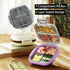 Niuthreee 7 Travel Pill Organizer - Airtight Medicine Case for Traveling Portable Pharmacy Box with Labels Vitamin