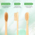 10 Pack Bamboo Toothbrushes with Soft Bristles, Biodegradable BPA Free Eco-Friendly Wooden Organic Toothbrush
