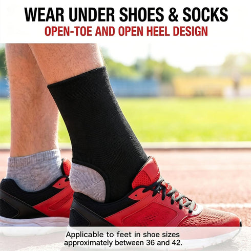 JUSDIQIR Compression Ankle Sleeve, Ankle Brace Compression Support Sleeve for Ankle Joint Pain, Injury Recovery