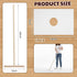 Singhoow Set 40 Inch 3 15 24 Inch Cuban Wood Mop T Stick with Pcs Microfiber Squeegee Mopping Towel Floor Cloth