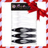 RC ROCHE ORNAMENT 6 Pcs Women's Thin Curved Eyelet Side Slide Hair Clips, Medium Black and White