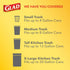 Glad Trash Bags, Medium Drawstring Garbage Bags, 8 Gallon, 26 Count, White, Fragrance Free, Pack May Vary