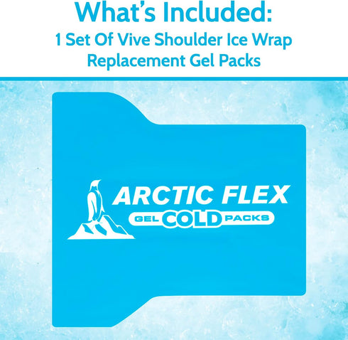Arctic Flex Gel Replacement Packs – Reusable Gel Ice Packs for Shoulder Ice Brace, Hot and Cold Therapy for Pain