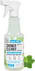 Mighty Mint Shower Cleaner - Non-Toxic, No-Rinse, No-Scrub Daily Spray for Glass, Tile, Grout, 16oz Natural Peppermint