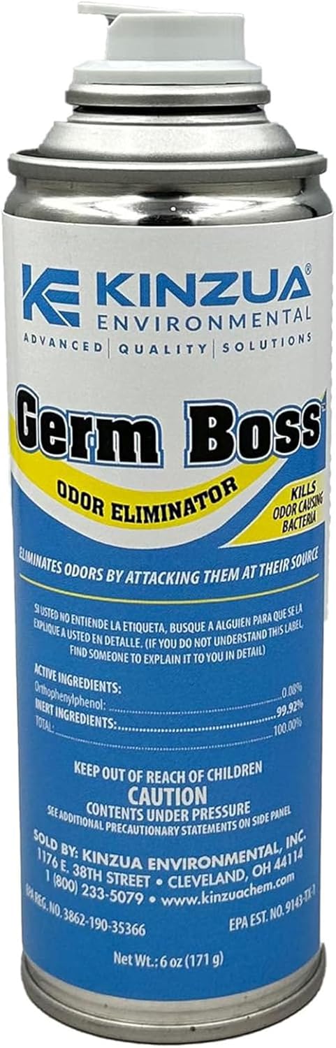 Germ Boss Strong Odor Eliminator, Fast-Acting Cleaning & Deodorizing Fogger, 6 oz, Covers 1,000 cu ft