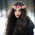 Rose Flower Crown, Bridal Floral Headband, Hair Wreath, Boho Halo for Wedding Party Festival