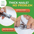 Nail Clippers Set, Easy Grip 360 Rotary Fingernail Clipper, Sharp Heavy Clippers for Thick Nails, Perfect for Diabetics