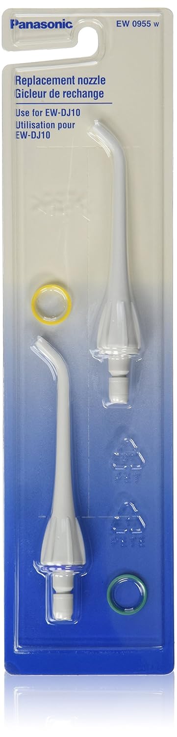 Panasonic Water Jet Nozzle Replacement, 2 Count, Compatible with EW-DJ10-W, EW-DJ10-A, White