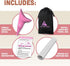 Pitch and Trek Women's Silicone Urination Device for Travel & Outdoor, Color Pink