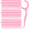 200 Count Dental Floss Picks Bulk, Non-Breakable Dental Flossers for Adults, Family Pack Travel (Pink)