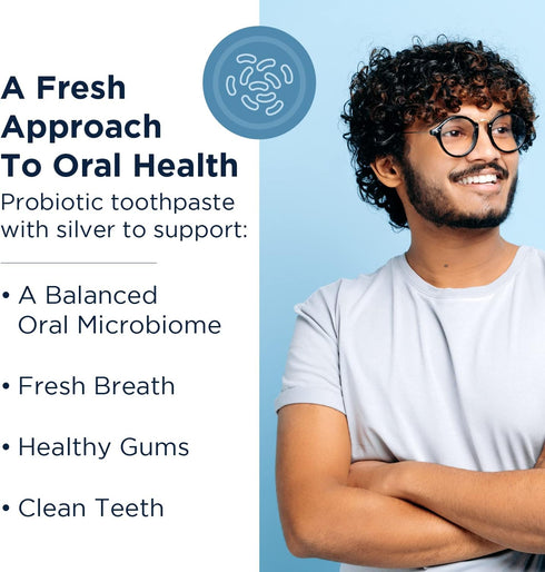 Designs for Health PerioBiotic Xylitol Toothpaste, Fluoride Free with Probiotics, 4oz, Lemon Flavor