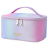 Small Gradient Makeup Bag for Ladies, Cute Pink Purple Blue Green Waterproof Zipper Pouch Makeup Organizer (Rainbow