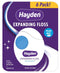 Hayden Expanding Dental Floss, Fresh Feeling Polar Mint Woven Floss, 6 Pack Value, 180 Yards