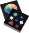 Amogeeli 7 Chakra Crystal Platonic Solids Sacred Geometry Set, Healing Stone Gift Kit with Merbaka Star