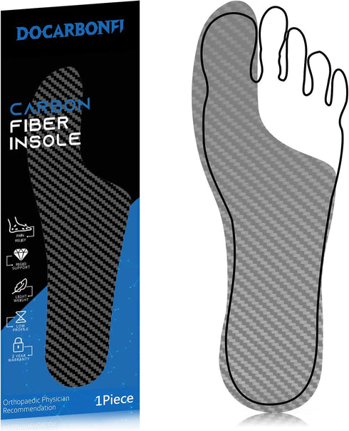 Mortons Extension Orthotic,Recovery Carbon Fiber Insole,Very Rigid Foot Support Insert for Morton's