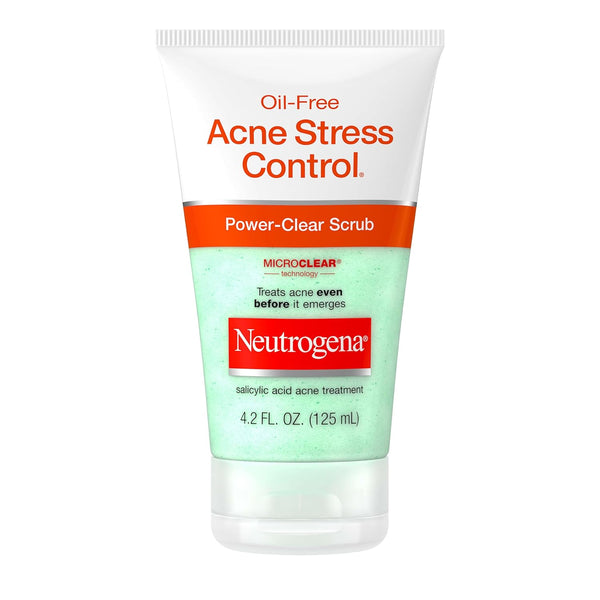 Neutrogena Oil-Free Acne Stress Control Power-Clear Scrub, 2% Salicylic Acid, 4.2 fl. oz