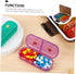 TOPPERFUN 7 Weekly Pill Organizer with Distinct Compartments Portable Travel Medicine Case with Reminder for Morning