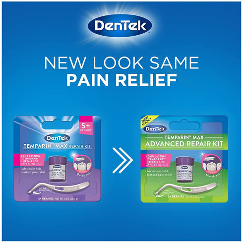 DenTek Temparin Max Caps & Fillings Repair Kit - 0.0733 oz, Pack of 4