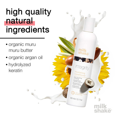 milk_shake Integrity Nourishing Conditioner - Anti Frizz with Muru Muru Butter, Paraben Free, 1.7 Fl Oz
